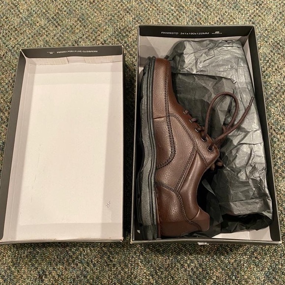 ππ Rockport | Men's Brown Eureka Loafers Size 10. New in Box. - Picture 4 of 5